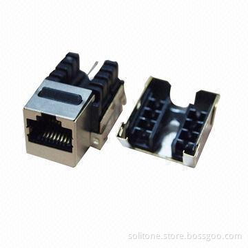 Cat6 FTP Keystone Jacks, Meeting Every Cabling Requirement (90 Degrees), High-reliability